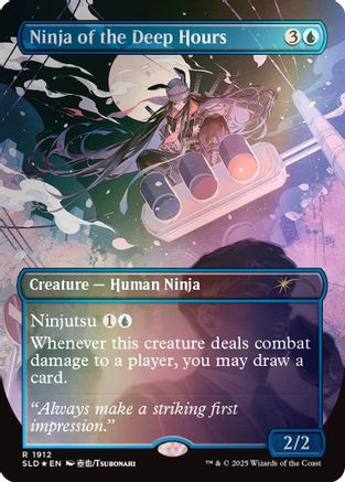 Ninja of the Deep Hours (Rainbow Foil) [SLD 1912]  Foil
