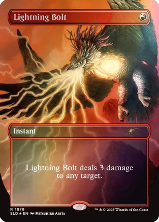 {R} Lightning Bolt (1879) (Rainbow Foil) (Foil) [SLD 1879]