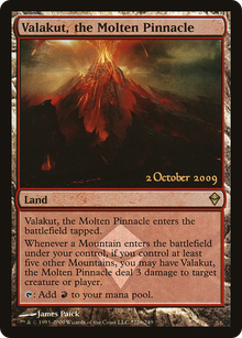 {R} Valakut, the Molten Pinnacle [Zendikar Prerelease Promos][PR ZEN 228] - Misty Mountain Games