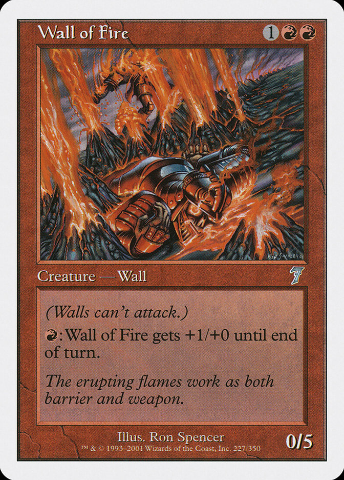 {C} Wall of Fire [Seventh Edition][7ED 227]