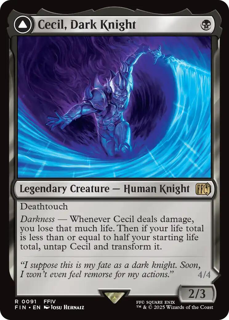 {@R} Cecil, Dark Knight // Cecil, Redeemed Paladin [FINAL FANTASY][FIN 091]