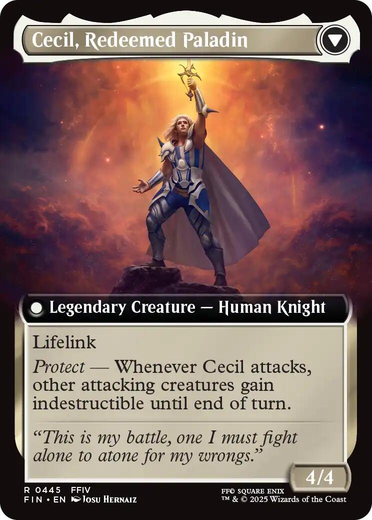 {@@FIN R} Cecil, Dark Knight // Cecil, Redeemed Paladin (Extended Art) [FINAL FANTASY][FIN 445]
