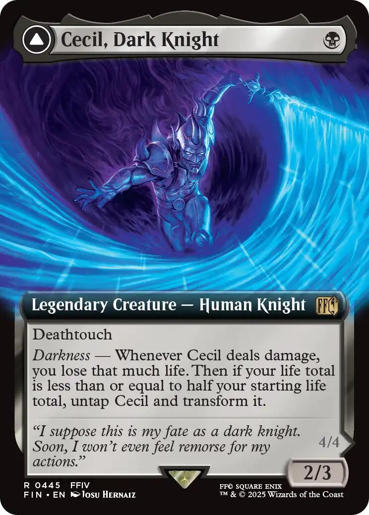 {@@FIN R} Cecil, Dark Knight // Cecil, Redeemed Paladin (Extended Art) [FINAL FANTASY][FIN 445]