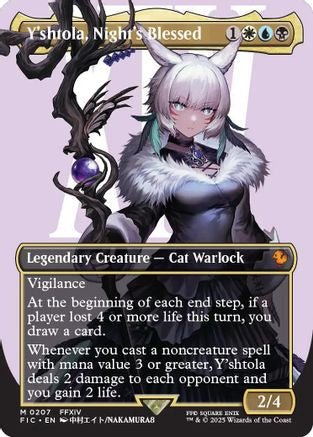 {R} Y'shtola, Night's Blessed (Borderless) [FINAL FANTASY Commander][FIC 207]