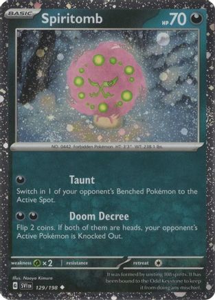 [PKM] Spiritomb (129/198) (Cosmo Holo) [Scarlet & Violet: Black Star Promos]