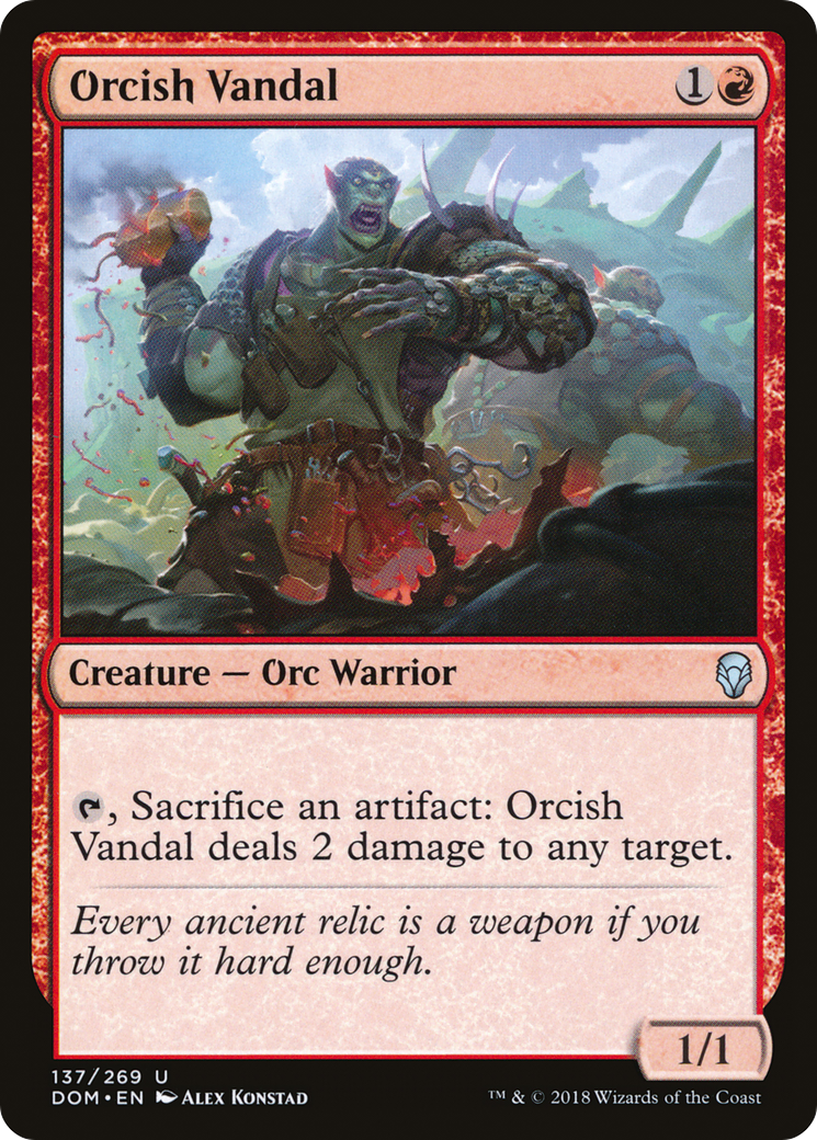 {C} Orcish Vandal [Dominaria][DOM 137]