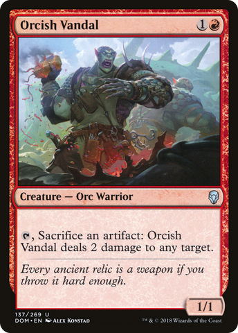 {C} Orcish Vandal [Dominaria][DOM 137]