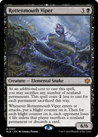 {@R} Rottenmouth Viper (Promo Pack) [Bloomburrow Promos][PP BLB 107]