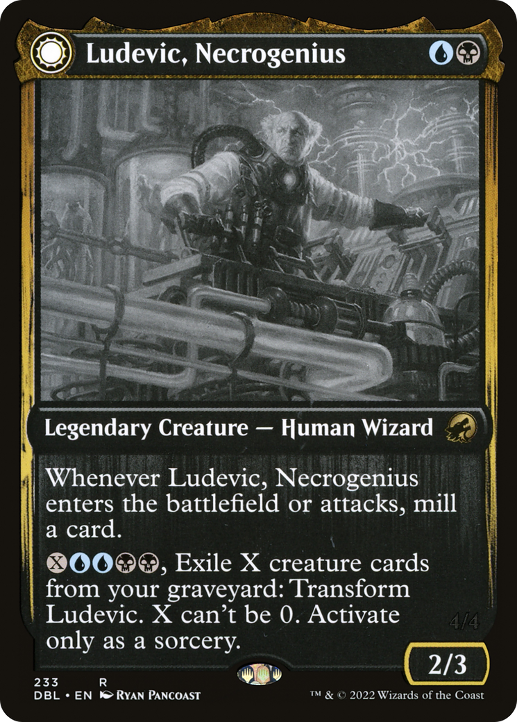 {R} Ludevic, Necrogenius // Olag, Ludevic's Hubris [Innistrad: Double Feature][DBL 233]