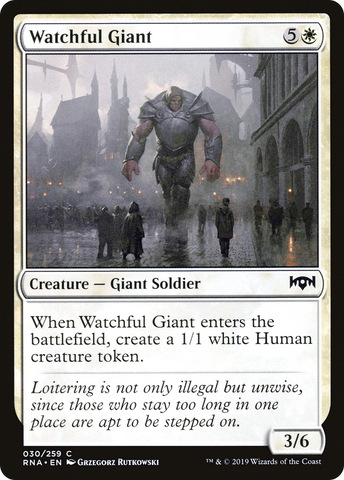 {C} Watchful Giant [Ravnica Allegiance][RNA 030]
