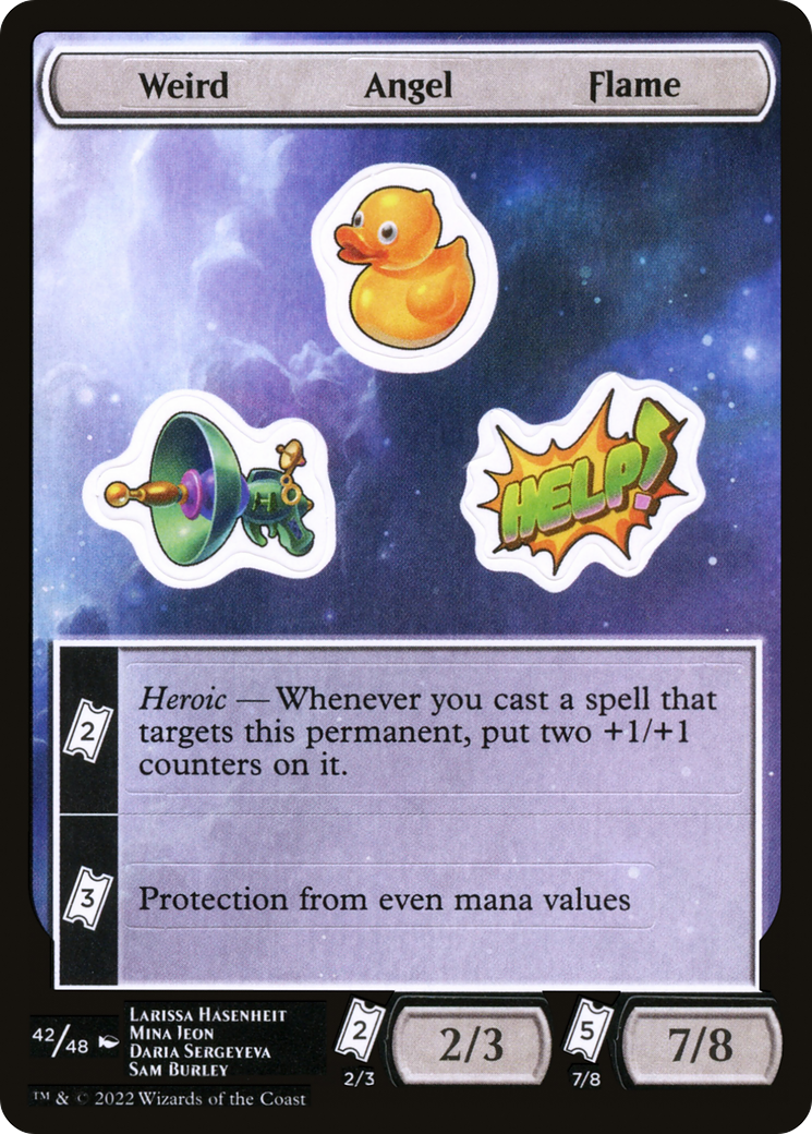 {C} Weird Angel Flame [Unfinity Stickers][SUNF 042]
