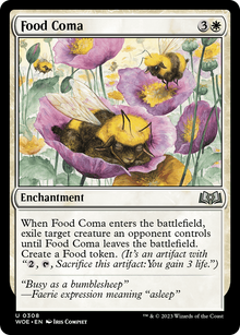 {@C} Food Coma [Wilds of Eldraine][WOE 308]