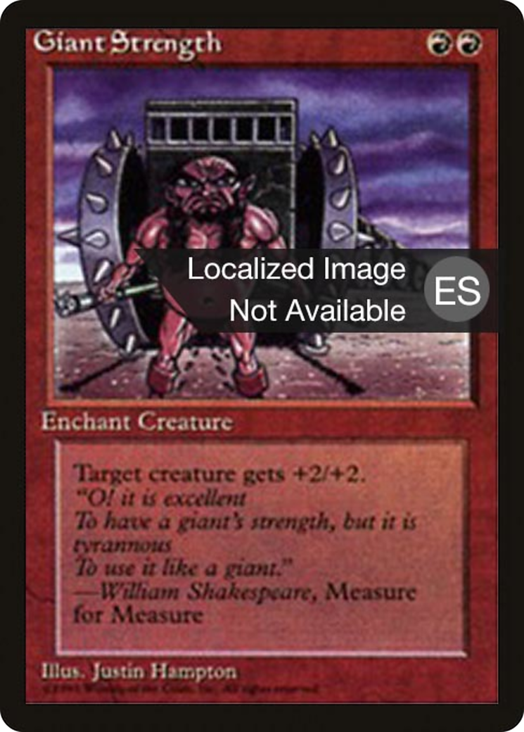 {F} Giant Strength [Fourth Edition (Foreign Black Border)][FBB 4ED 196]