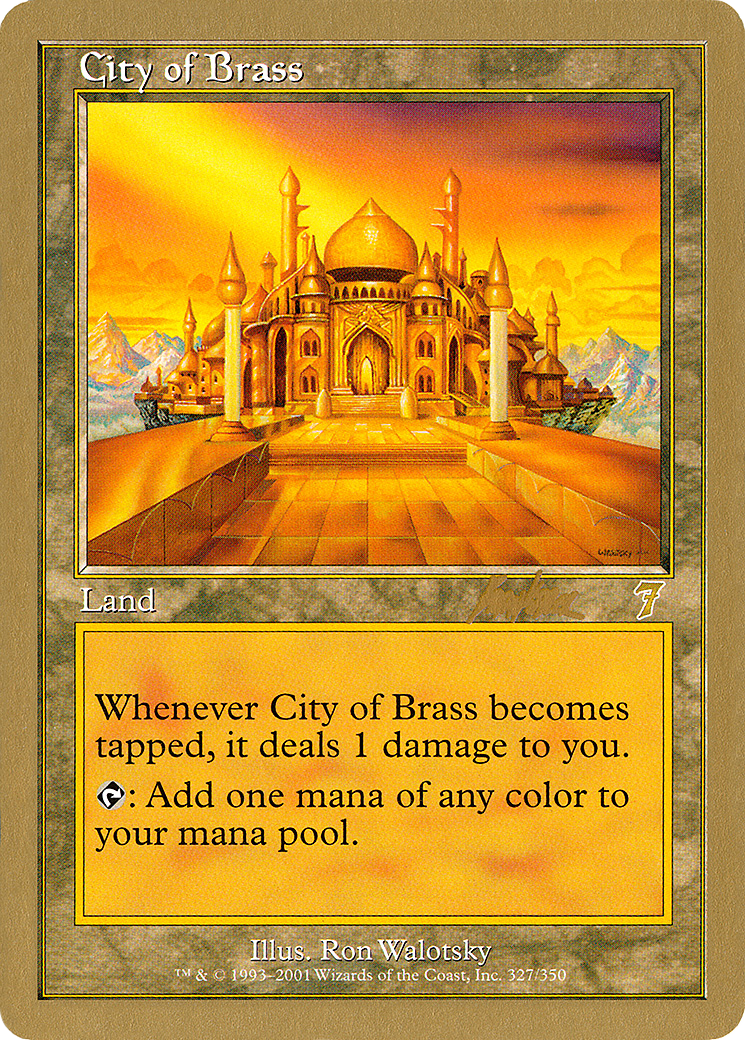 {R} City of Brass (Brian Kibler) [World Championship Decks 2002][GB WC02 BK327]