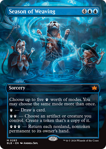 {@R} Season of Weaving (Borderless) [Bloomburrow][BLB 283]