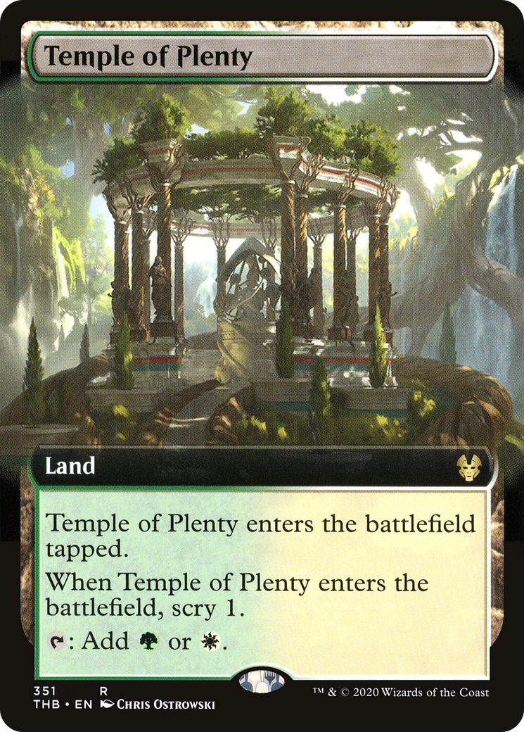 {R} Temple of Plenty (Extended Art) [Theros Beyond Death][THB 351] - Misty Mountain Games