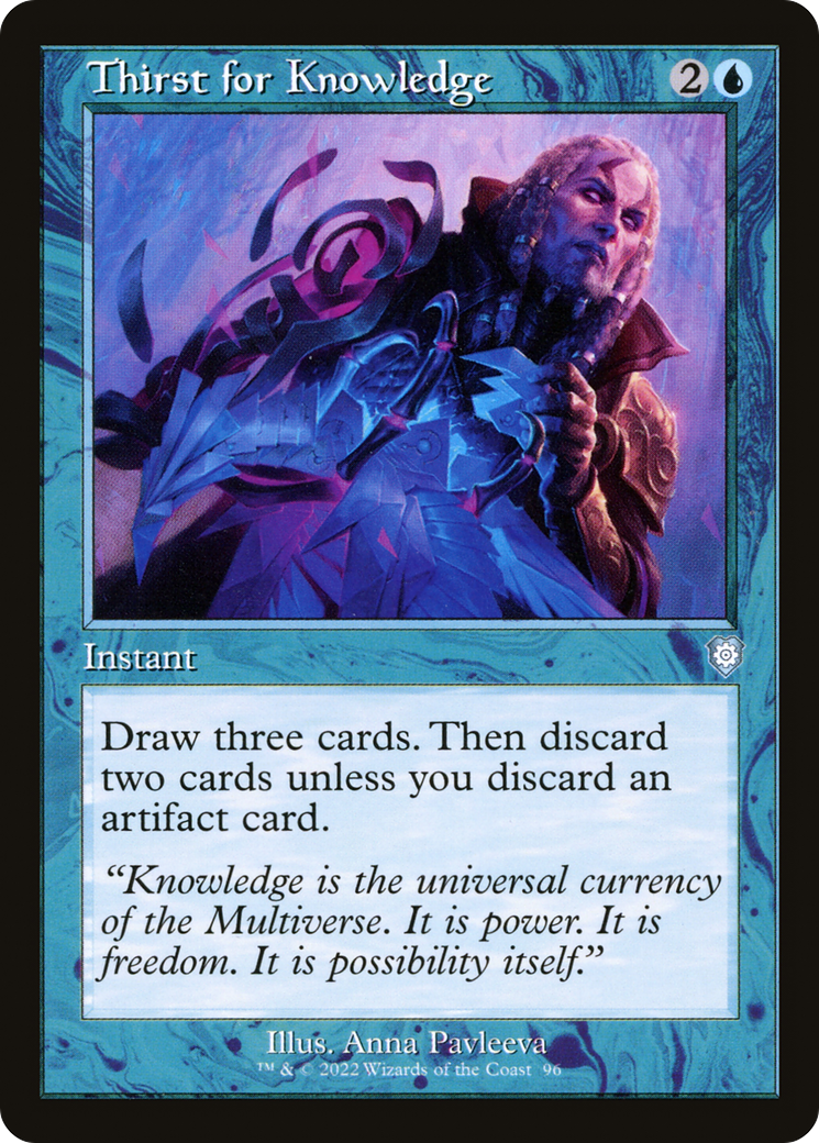 {C} Thirst for Knowledge (Retro) [The Brothers' War Commander][BRC 096]