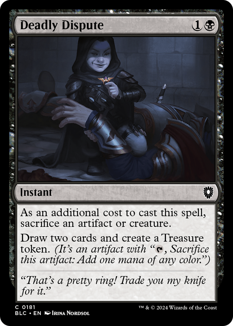 {C} Deadly Dispute [Bloomburrow Commander][BLC 181]