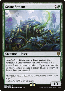 {R} Scute Swarm [Zendikar Rising][ZNR 203]