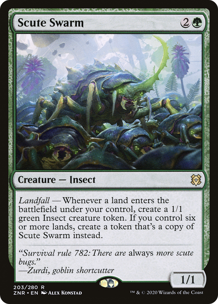 {R} Scute Swarm [Zendikar Rising][ZNR 203]