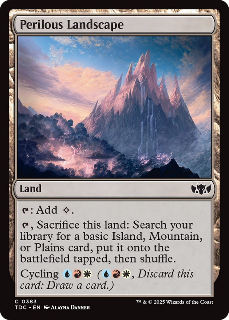 {C} Perilous Landscape [Tarkir: Dragonstorm Commander][TDC 383]