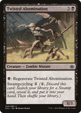 {C} Twisted Abomination (Garruk vs. Liliana) [Duel Decks Anthology][GVL 045]