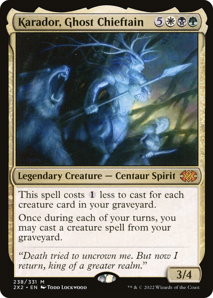 {R} Karador, Ghost Chieftain [Double Masters 2022][2X2 238]