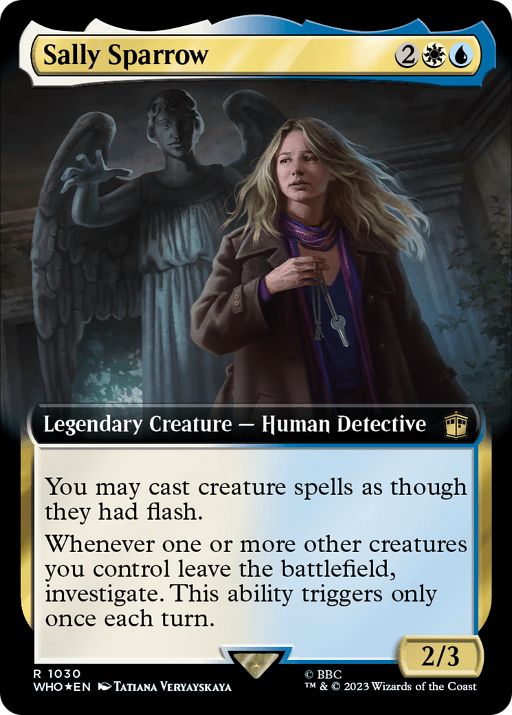 {R} Sally Sparrow (Extended Art) (Surge Foil) [Doctor Who][WHO 1030]