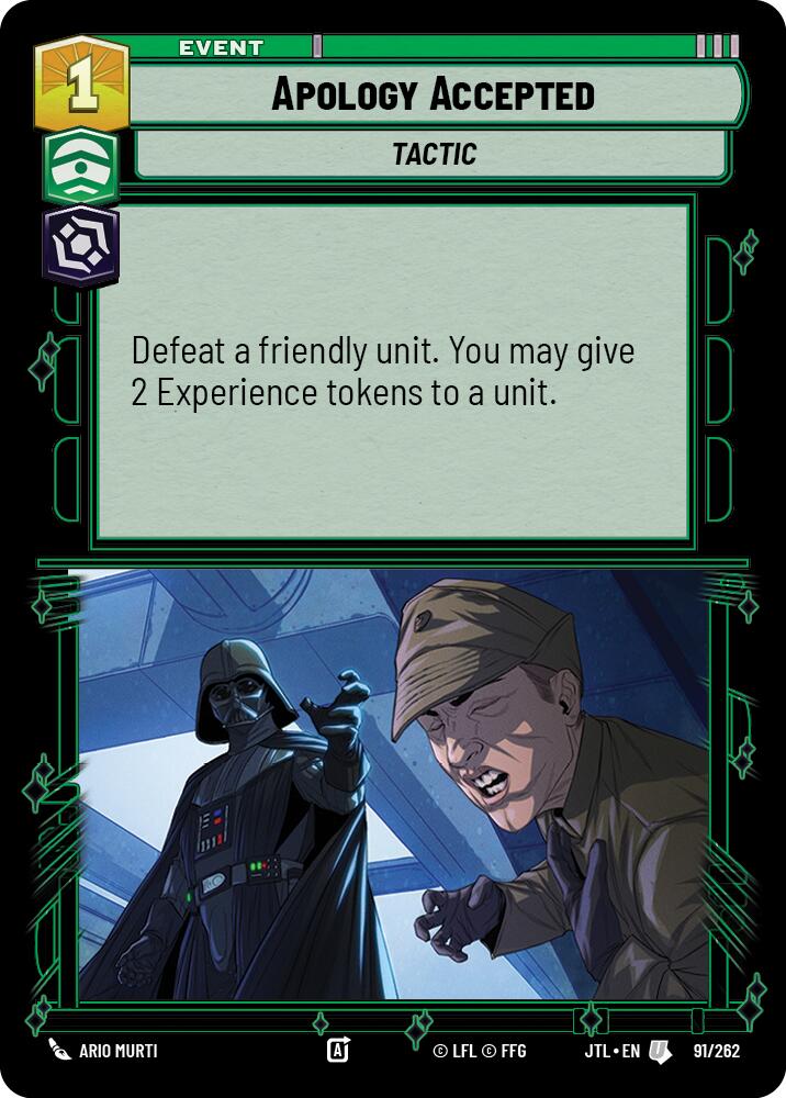 {SW-C}Apology Accepted (091/262) [Jump to Lightspeed]