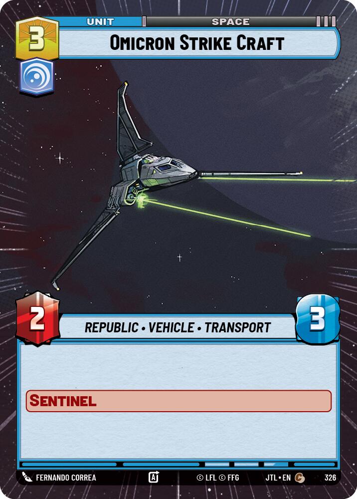 {SW-C}Omicron Strike Craft (Hyperspace) (326) [Jump to Lightspeed]