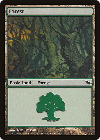 {B}[SHM 301] Forest (301) [Shadowmoor]
