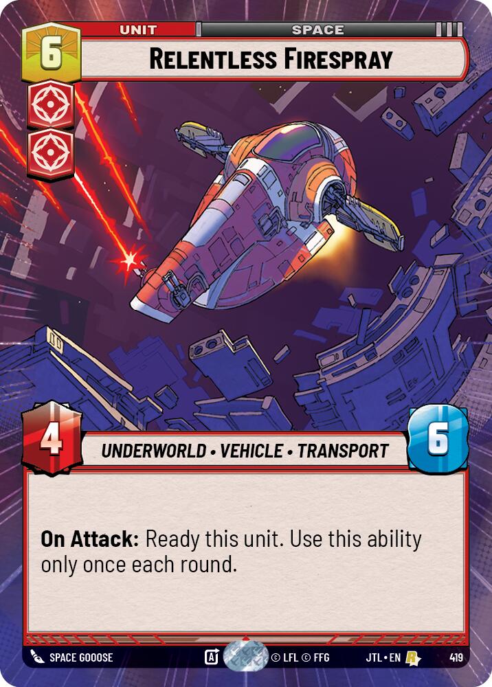 {SW-R}Relentless Firespray (Hyperspace) (419) [Jump to Lightspeed]