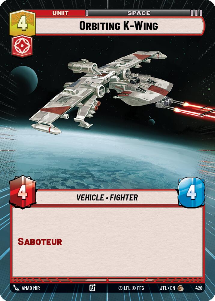 {SW-C}Orbiting K-Wing (Hyperspace) (428) [Jump to Lightspeed]