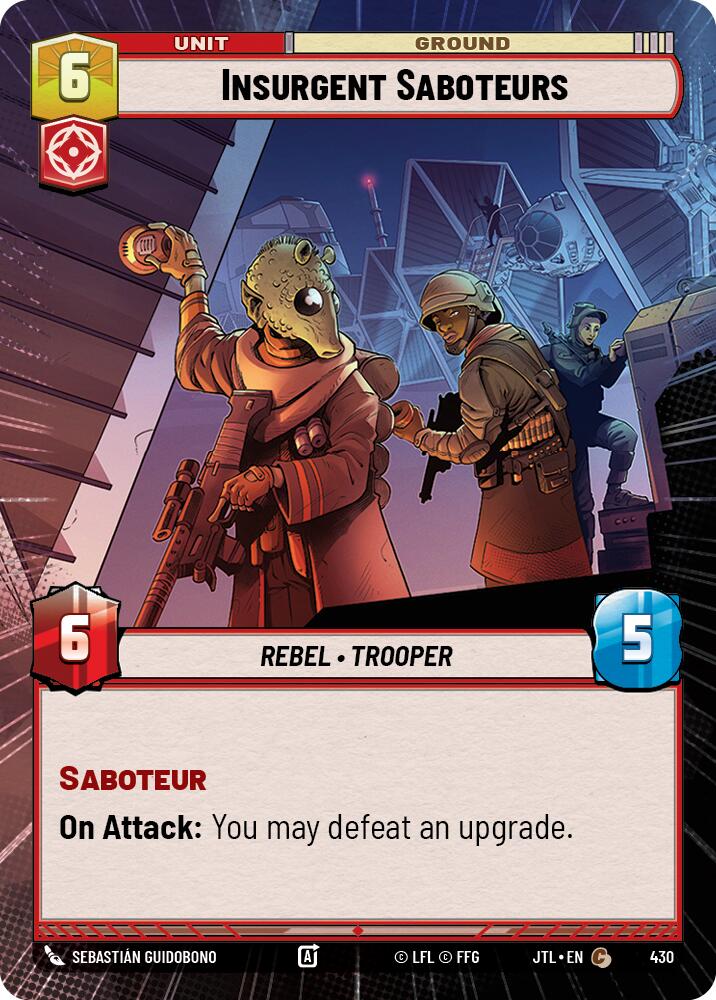 {SW-C}Insurgent Saboteurs (Hyperspace) (430) [Jump to Lightspeed]