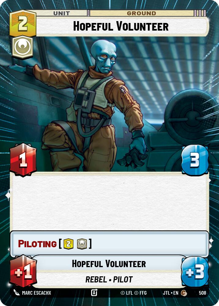 {SW-C}Hopeful Volunteer (Hyperspace) (508) [Jump to Lightspeed]