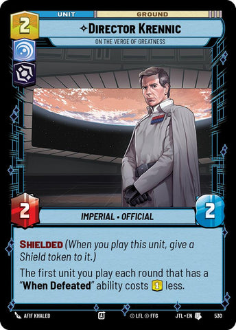 {SW-C}Director Krennic - On the Verge of Greatness (Foil) (530) [Jump to Lightspeed]