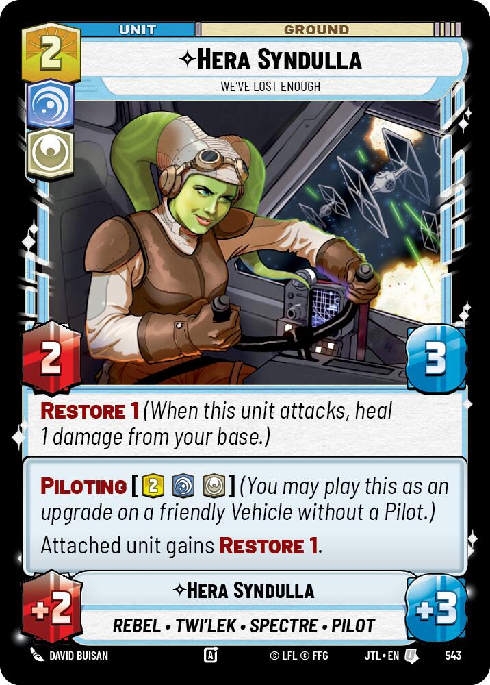 {SW-C}Hera Syndulla - We've Lost Enough (Foil) (543) [Jump to Lightspeed]