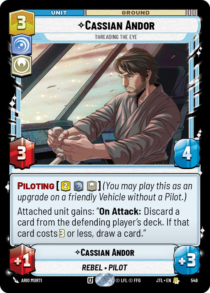 {SW-R}Cassian Andor - Threading the Eye (Foil) (546) [Jump to Lightspeed]