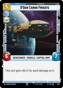 {SW-C}D'Qar Cargo Frigate (Foil) (550) [Jump to Lightspeed]