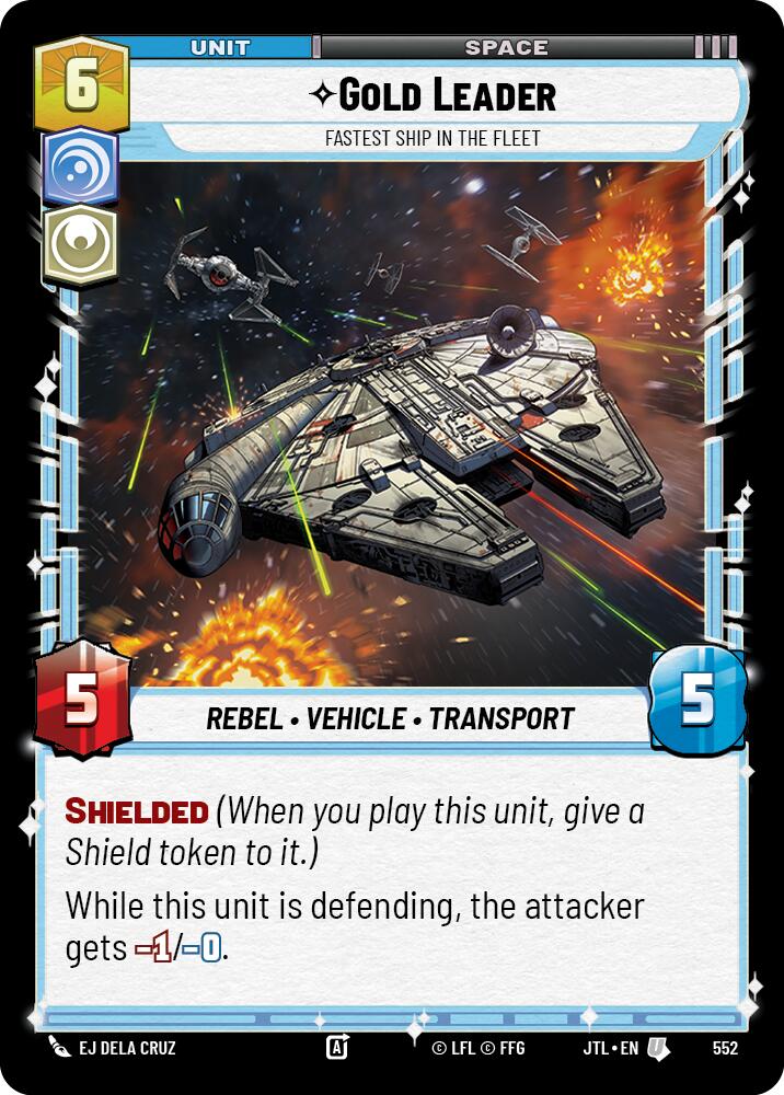 {SW-C}Gold Leader - Fastest Ship in the Fleet (Foil) (552) [Jump to Lightspeed]