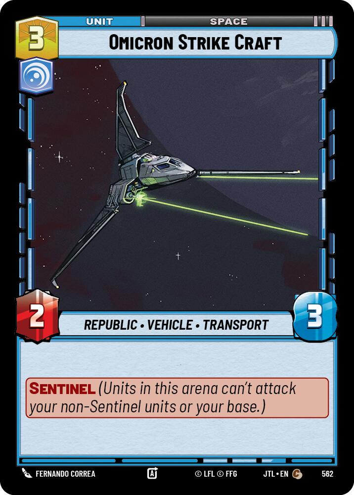 {SW-C}Omicron Strike Craft (Foil) (562) [Jump to Lightspeed]
