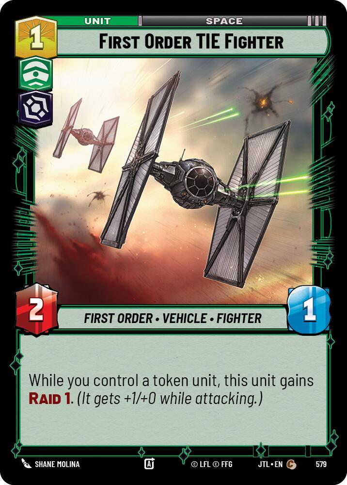 {SW-C}First Order TIE Fighter (Foil) (579) [Jump to Lightspeed]