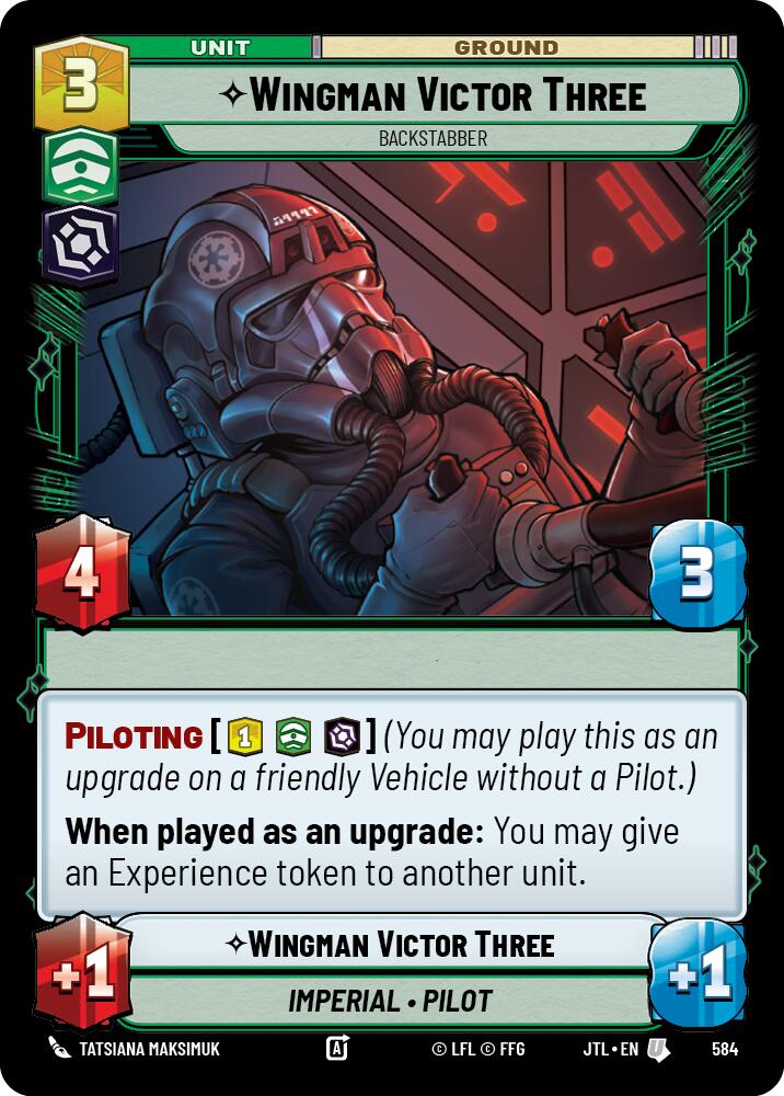 {SW-C}Wingman Victor Three - Backstabber (Foil) (584) [Jump to Lightspeed]