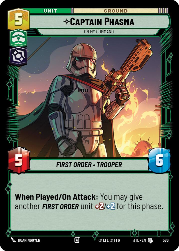 {SW-C}Captain Phasma - On My Command (Foil) (586) [Jump to Lightspeed]