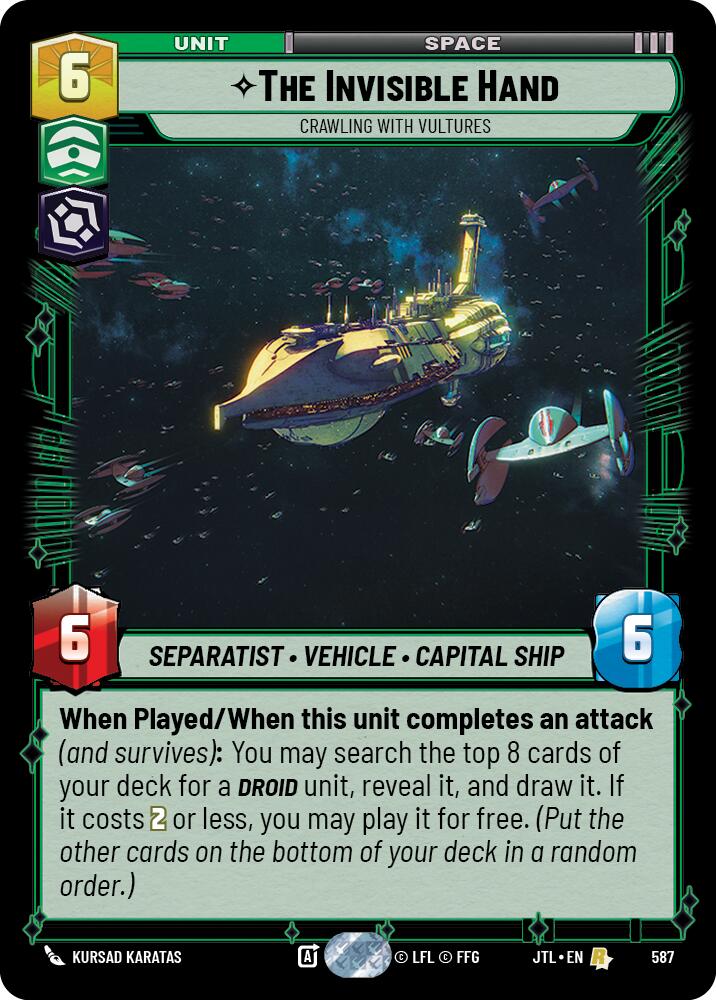{SW-R}The Invisible Hand - Crawling With Vultures (Foil) (587) [Jump to Lightspeed]