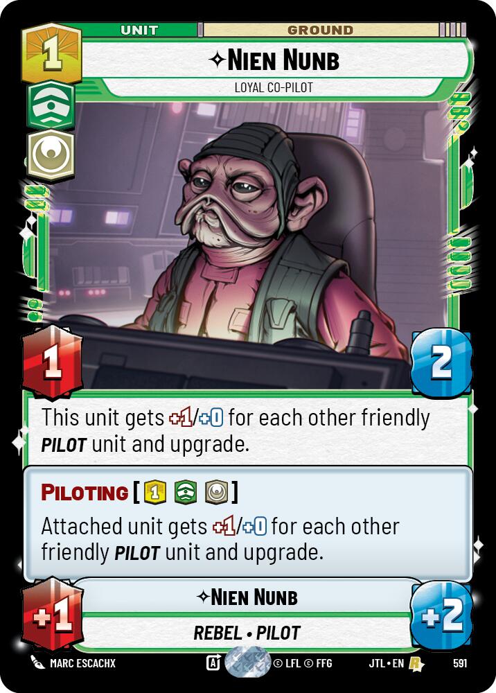 {SW-R}Nien Nunb - Loyal Co-Pilot (Foil) (591) [Jump to Lightspeed]