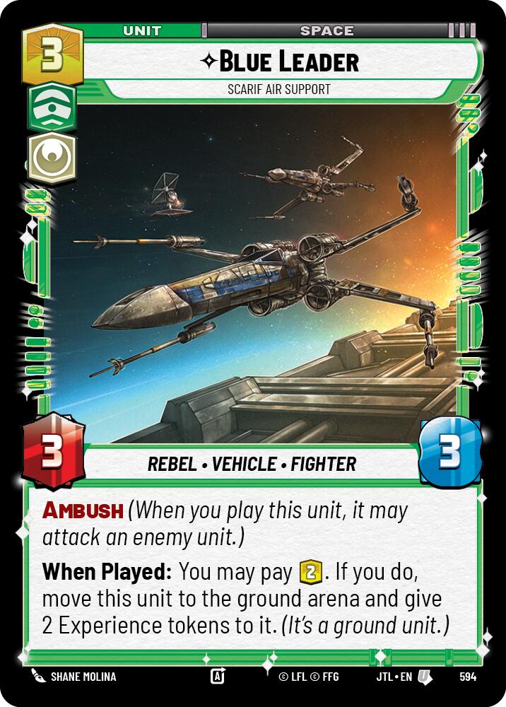 {SW-C}Blue Leader - Scarif Air Support (Foil) (594) [Jump to Lightspeed]