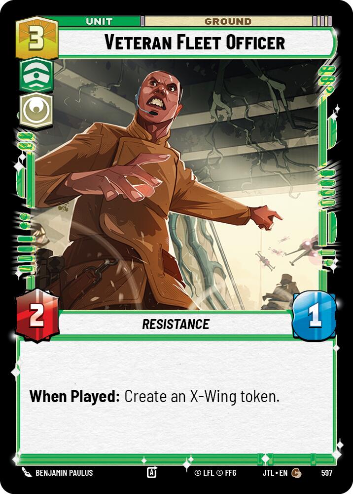 {SW-C}Veteran Fleet Officer (Foil) (597) [Jump to Lightspeed]