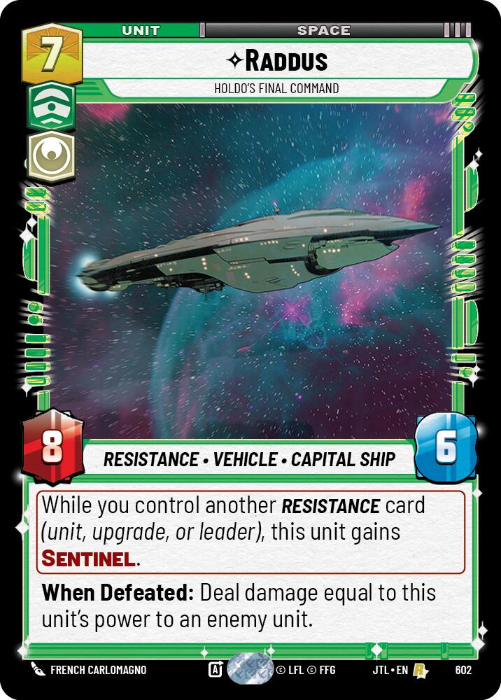 {SW-R}Raddus - Holdo's Final Command (Foil) (602) [Jump to Lightspeed]