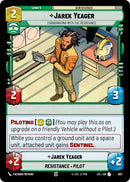 {SW-C}Jarek Yeager - Coordinating With The Resistance (Foil) (607) [Jump to Lightspeed]